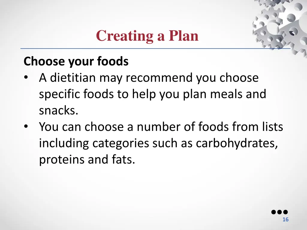 creating a plan 2