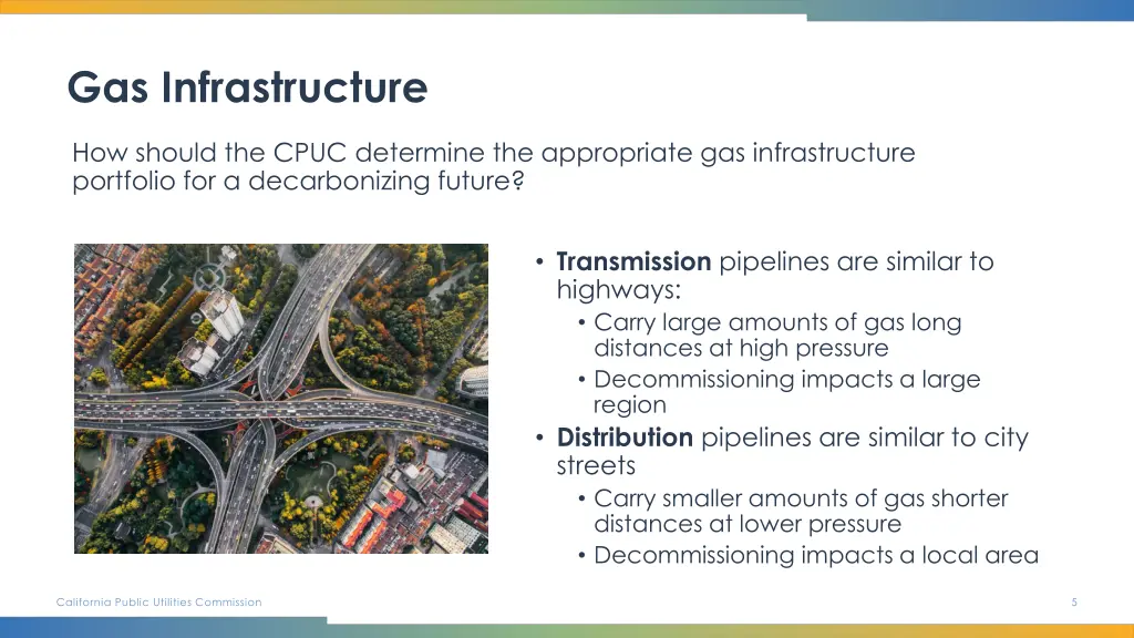 gas infrastructure