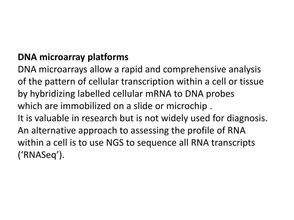 dna microarray platforms dna microarrays allow