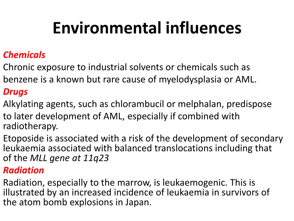 environmental influences