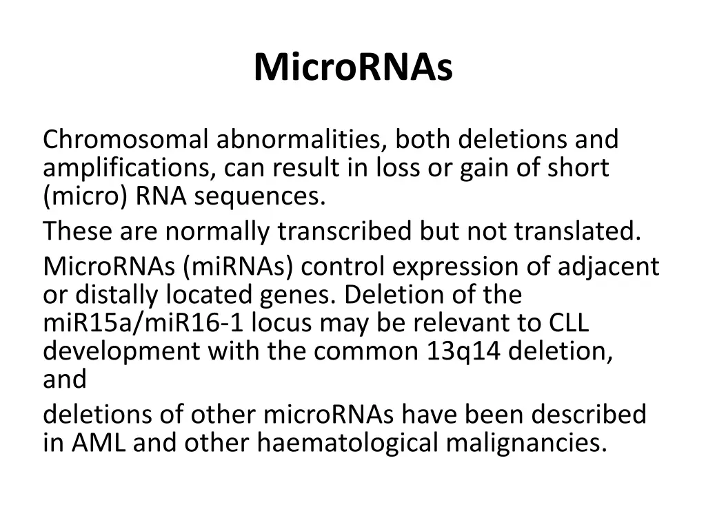 micrornas
