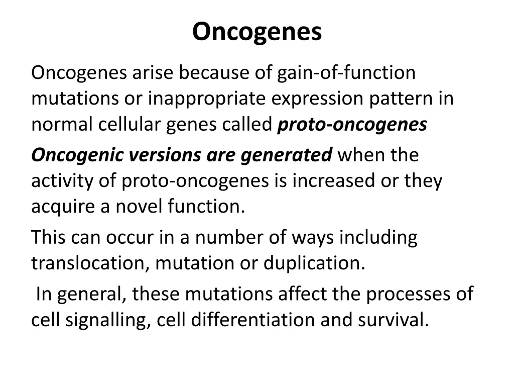 oncogenes