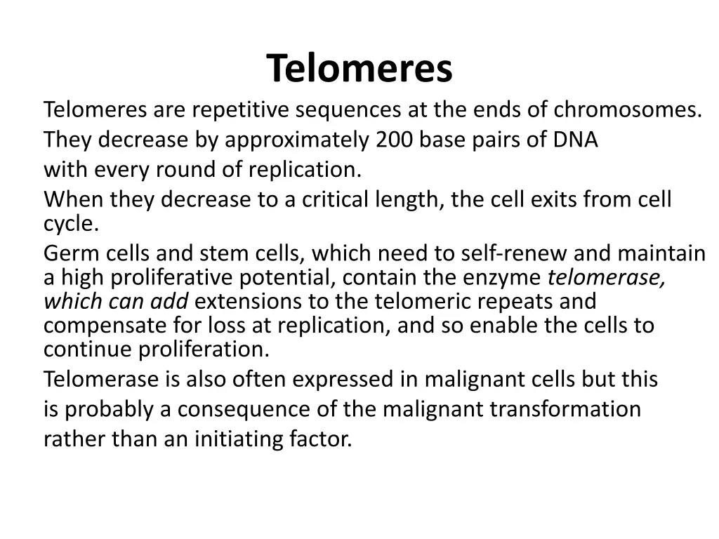 telomeres