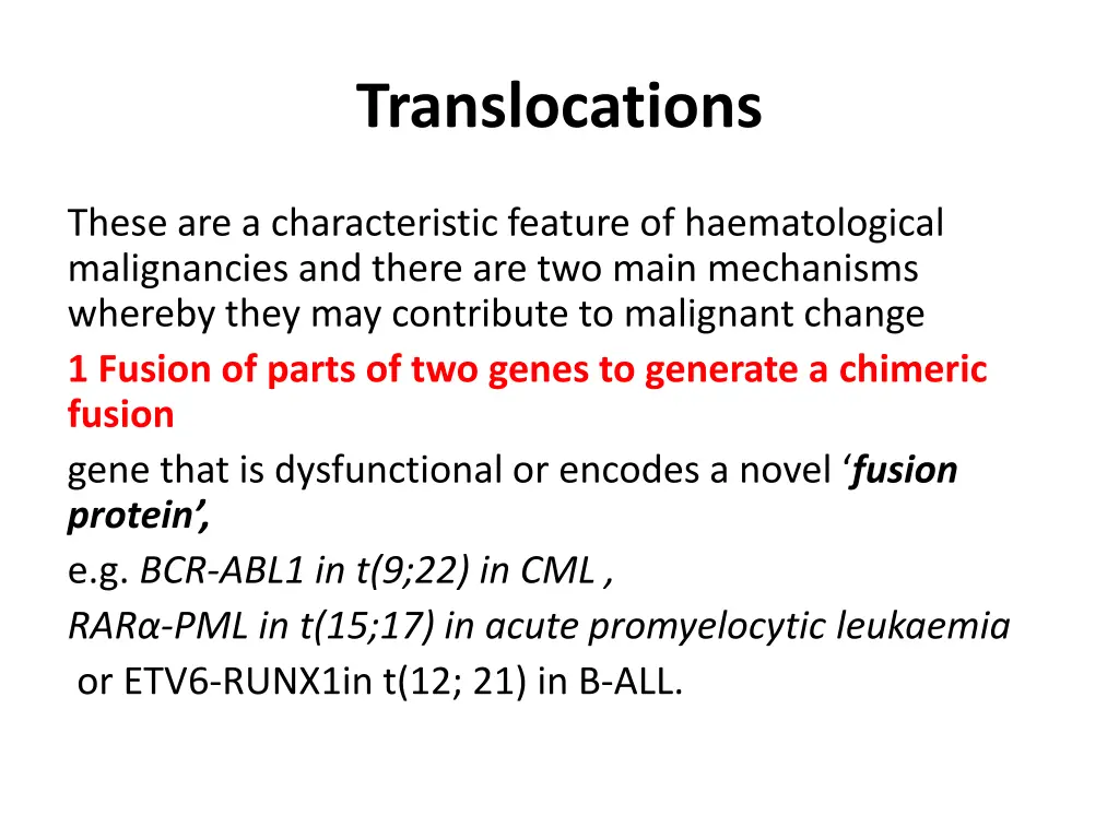 translocations