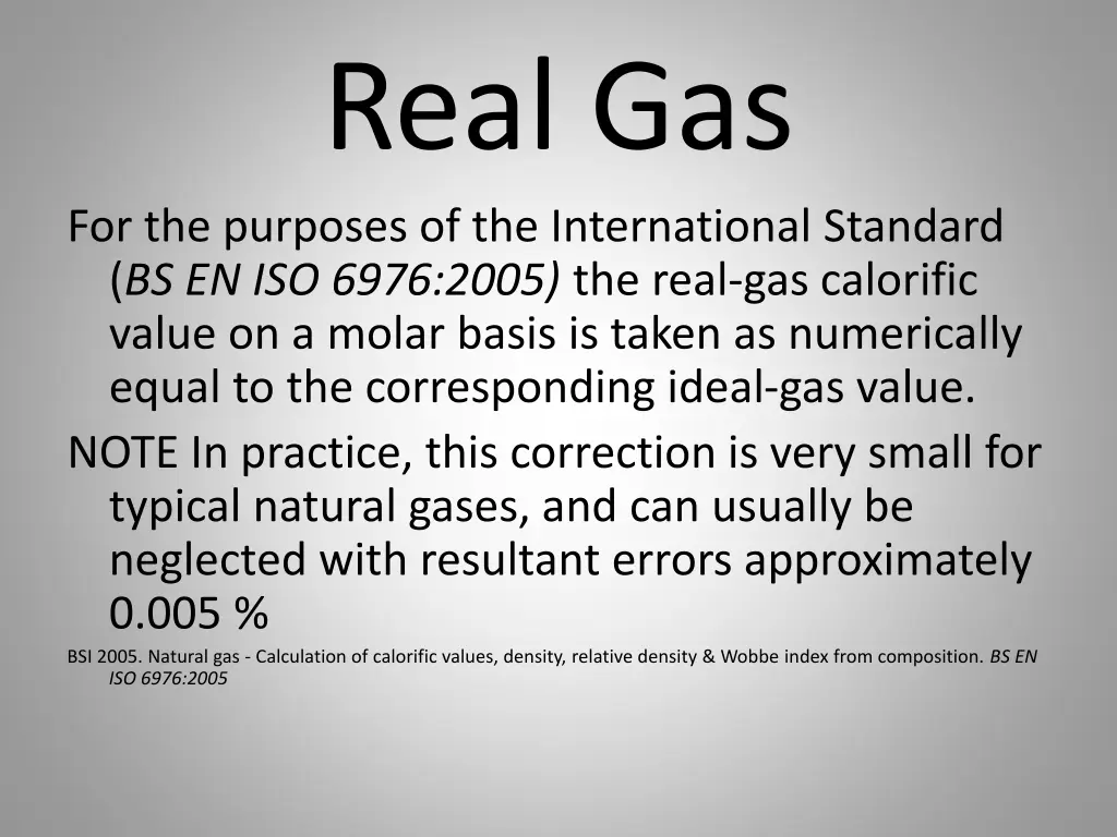 real gas