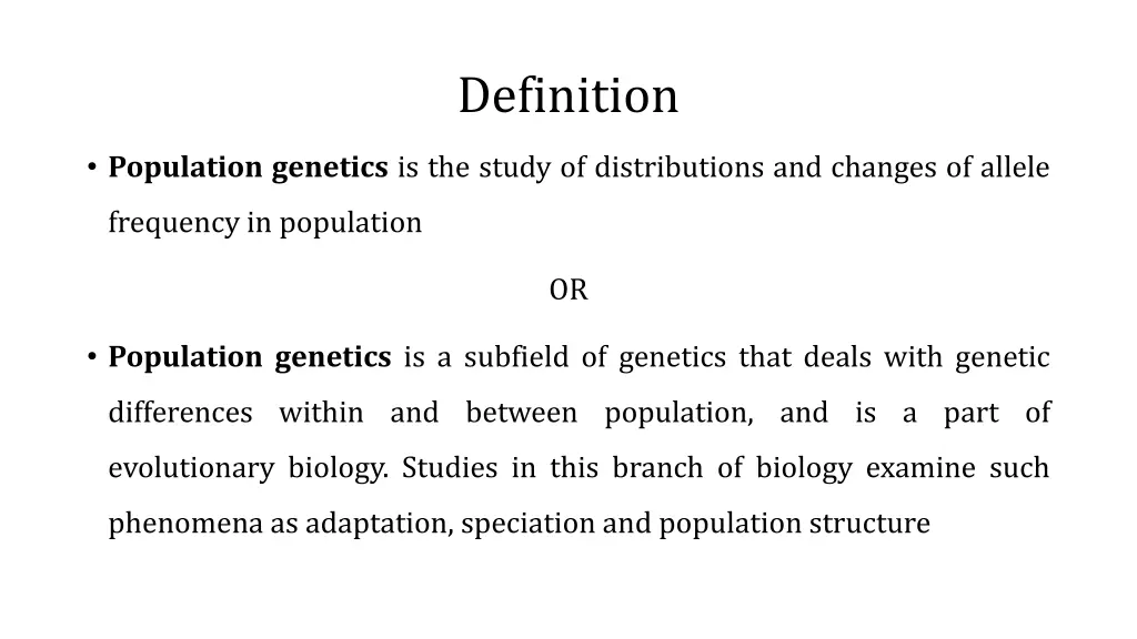 definition