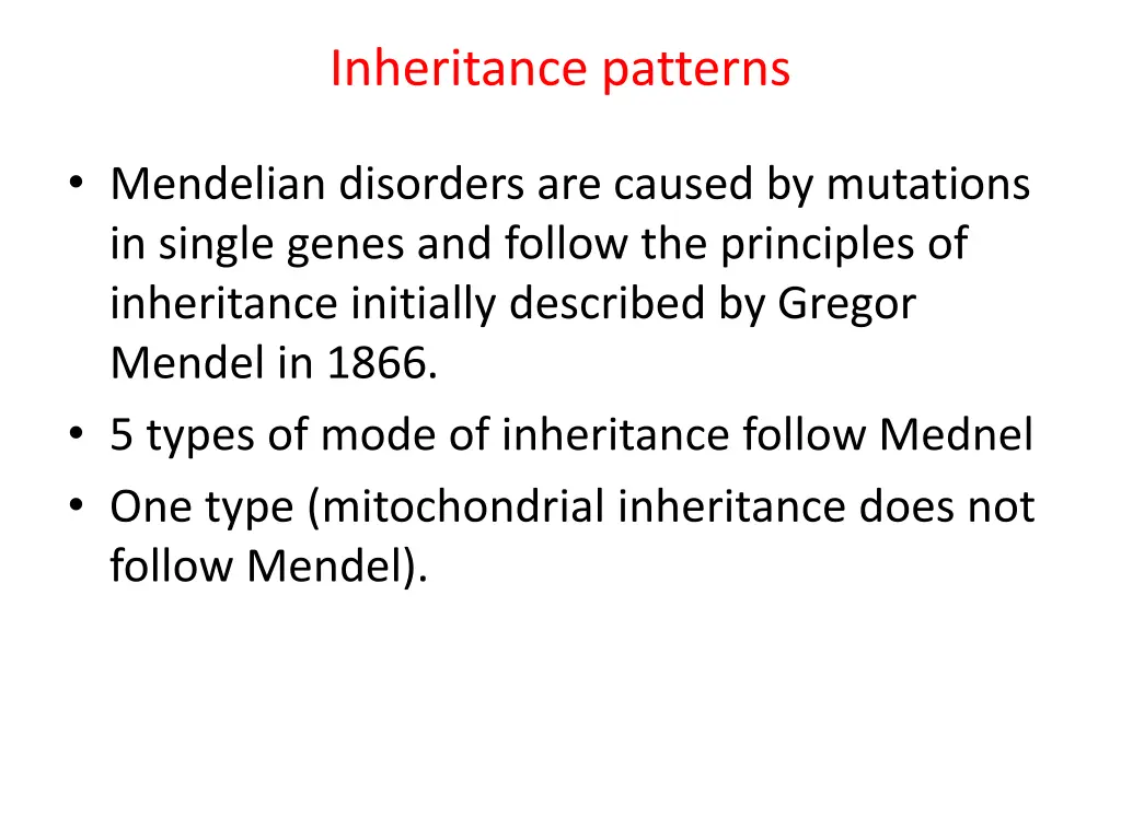 inheritance patterns