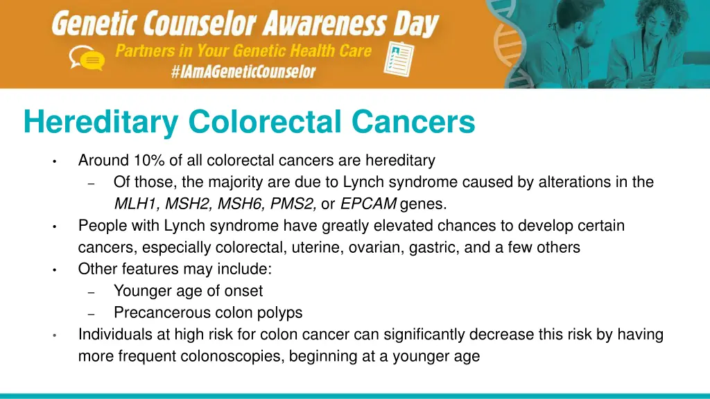 hereditary colorectal cancers