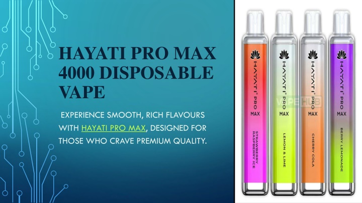 hayati pro max 4000 disposable vape