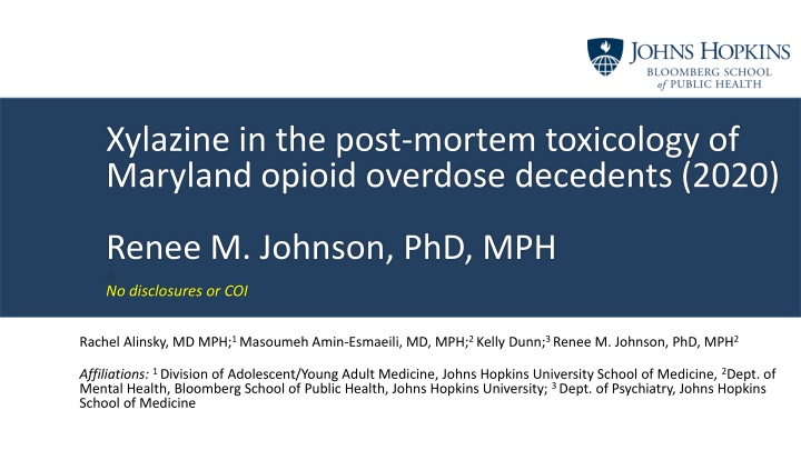 xylazine in the post mortem toxicology