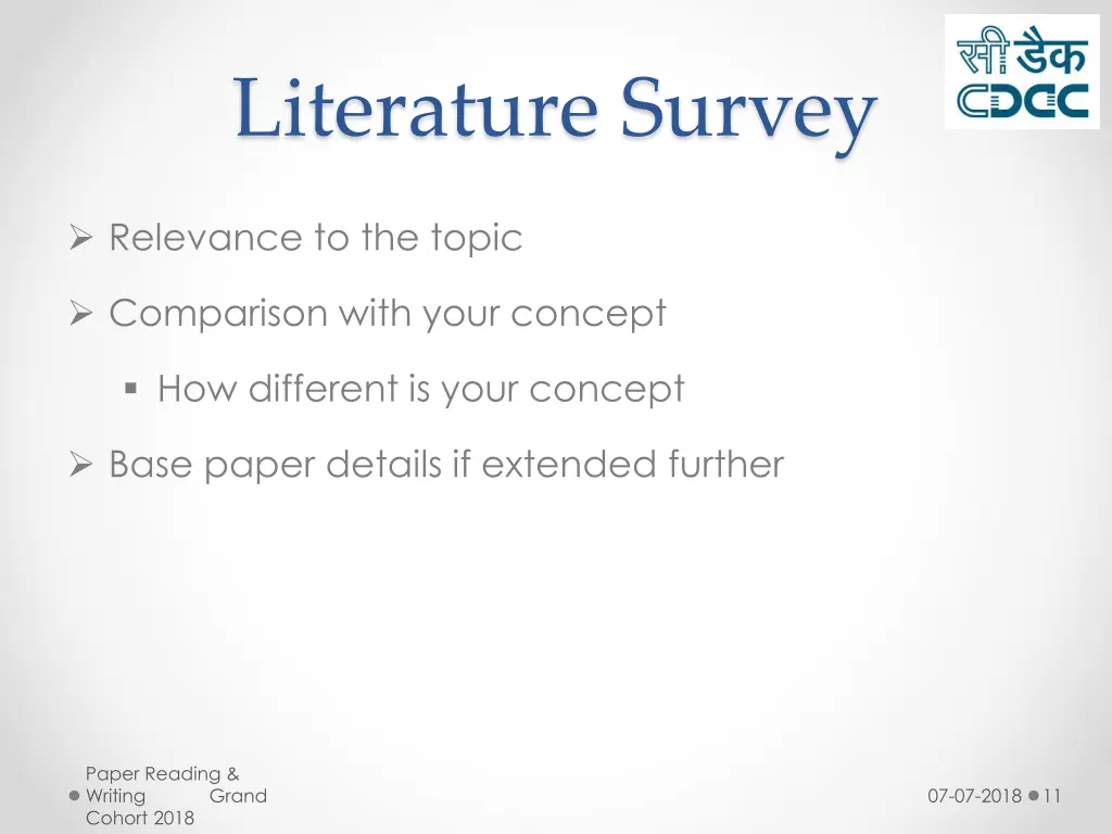 literature survey