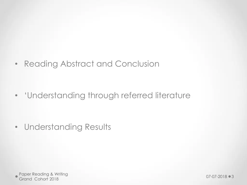 reading abstract and conclusion