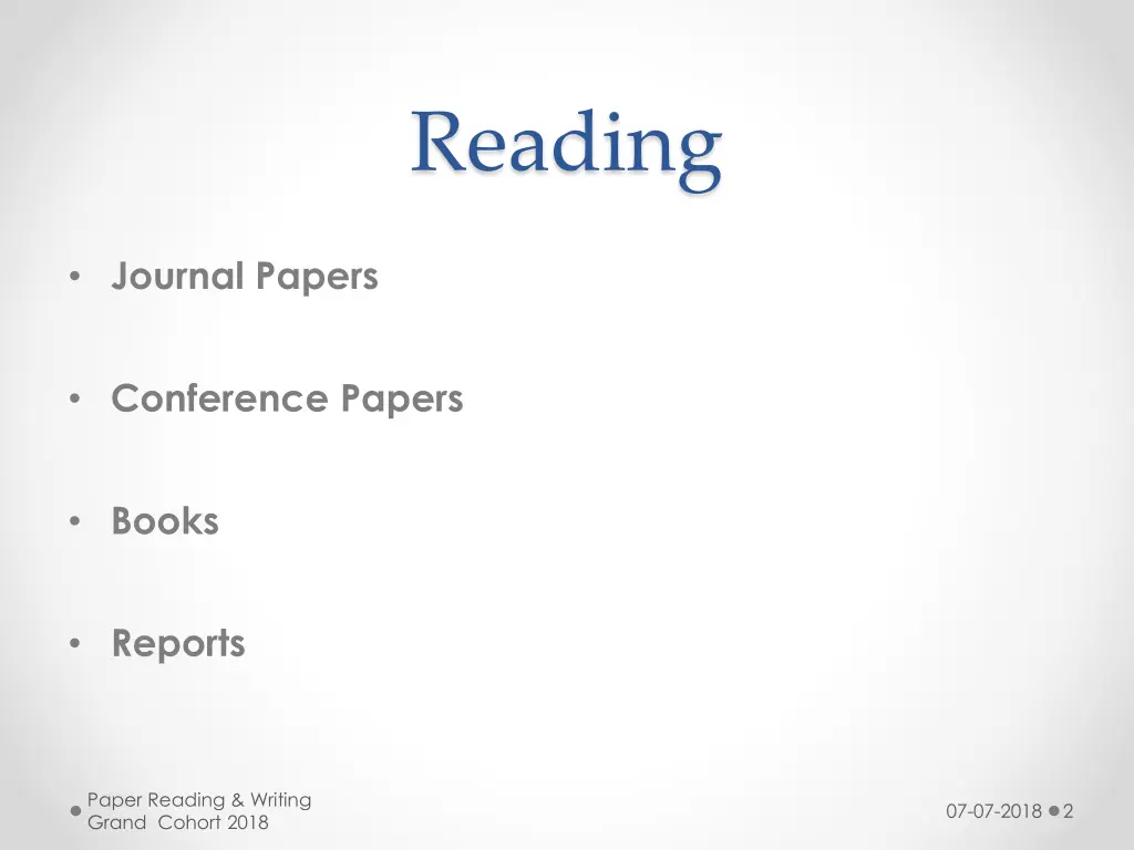 reading