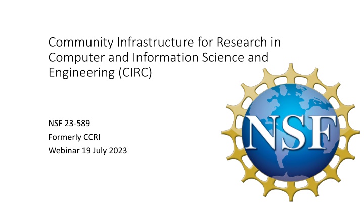 community infrastructure for research in computer