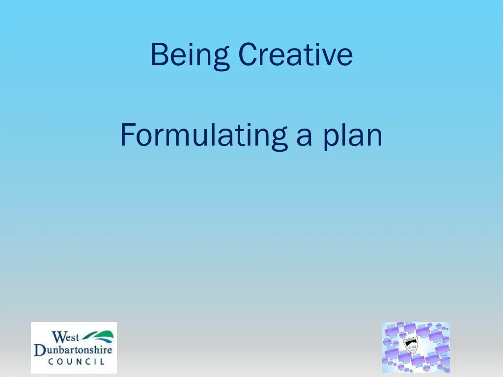 being creative