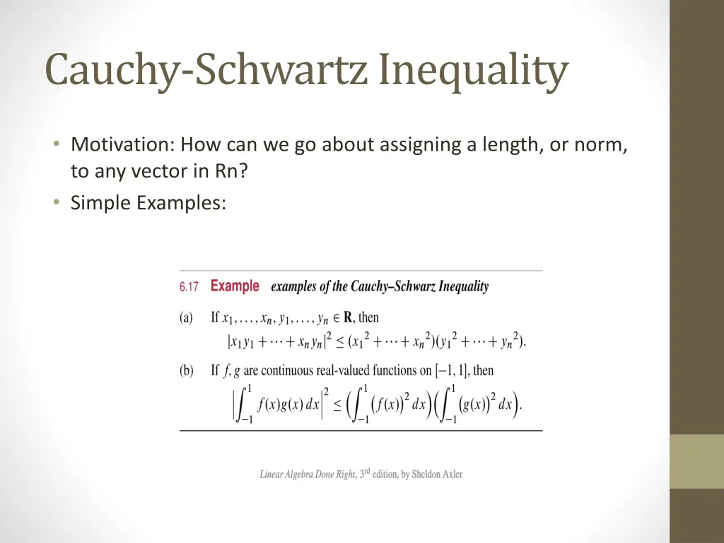cauchy schwartz inequality