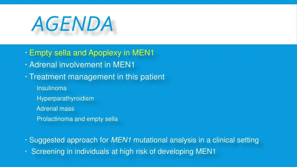 agenda 1