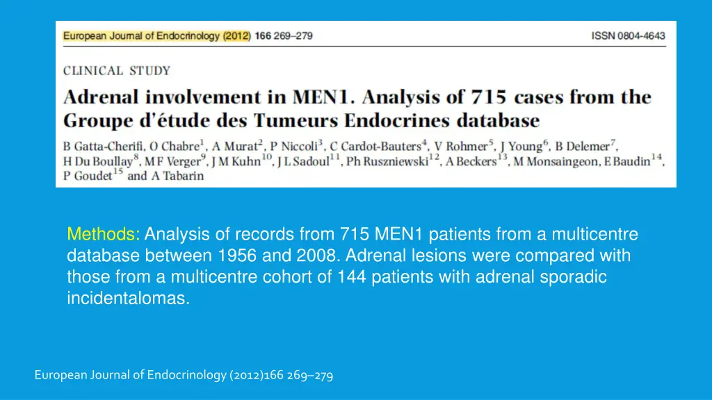 methods analysis of records from 715 men1