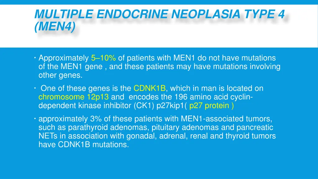 multiple endocrine neoplasia type 4 men4
