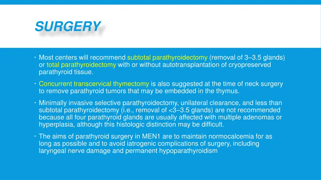surgery