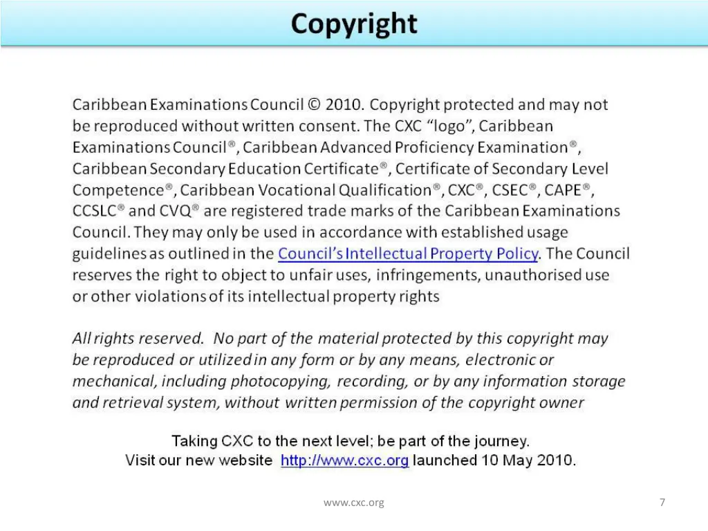 www cxc org