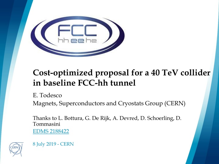 cost optimized proposal for a 40 tev collider