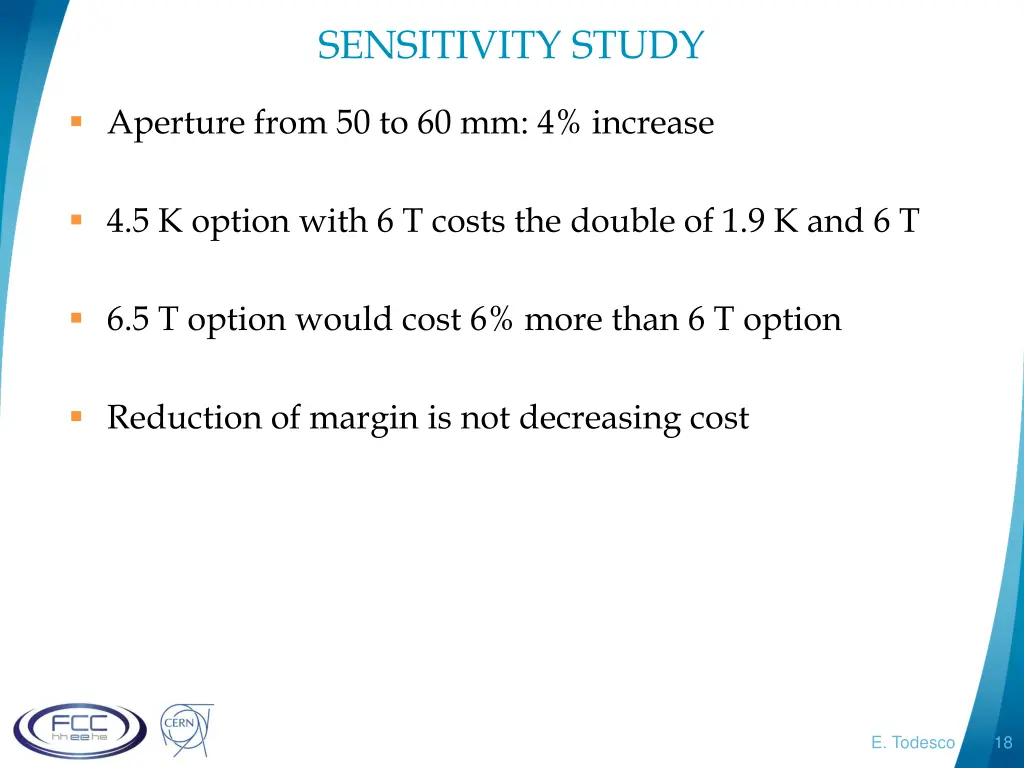 sensitivity study