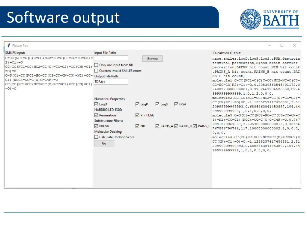 software output