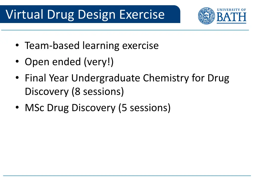 virtual drug design exercise