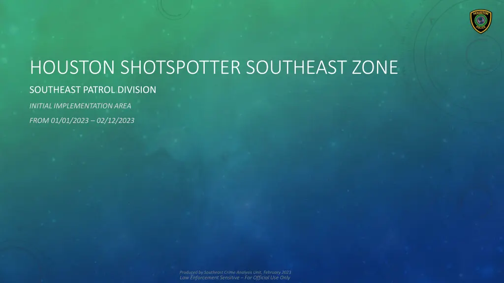 houston shotspotter southeast zone 1