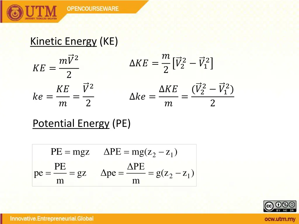 kinetic energy ke