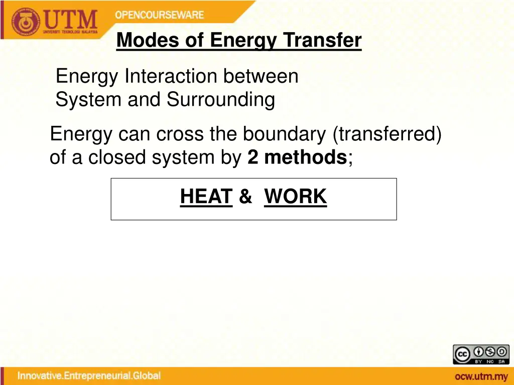 modes of energy transfer