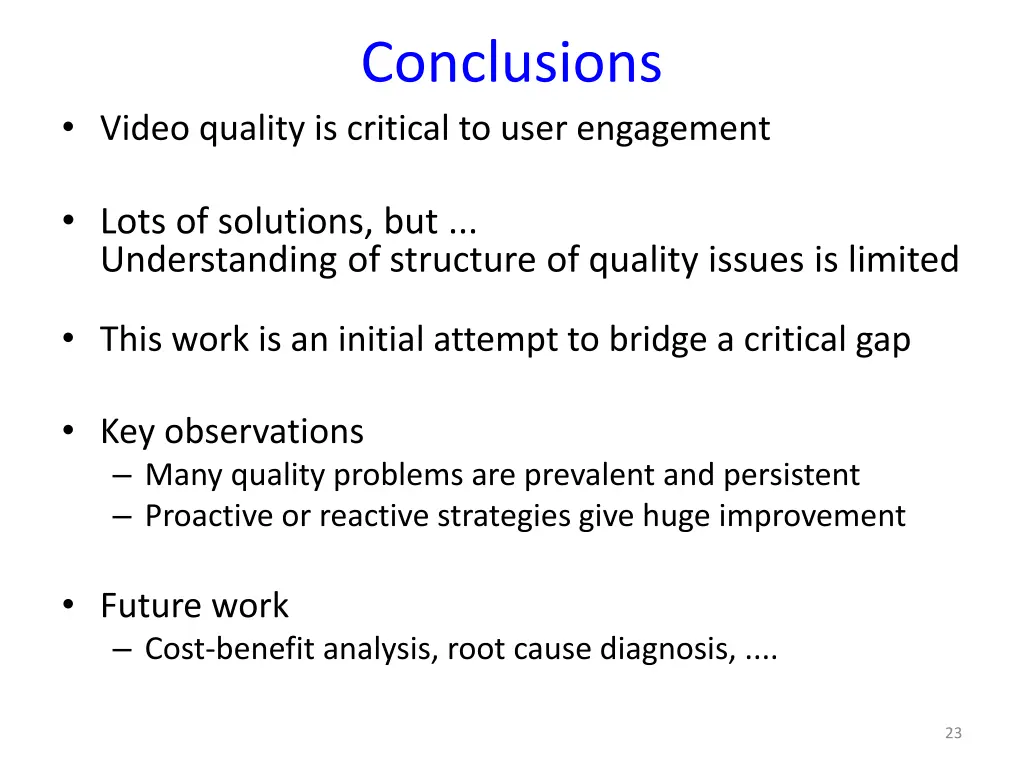 conclusions