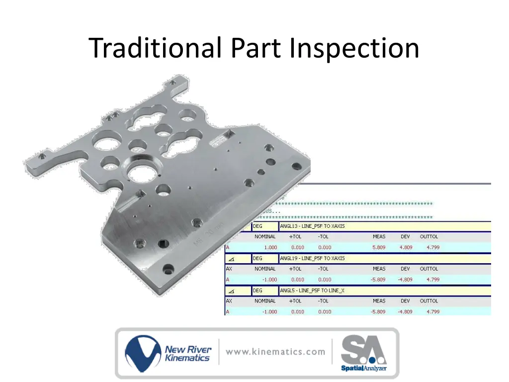 traditional part inspection