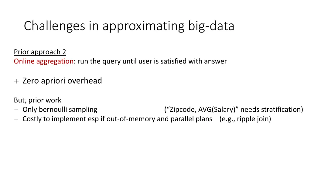challenges in approximating big data 1