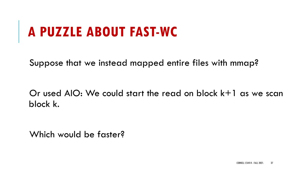 a puzzle about fast wc 1