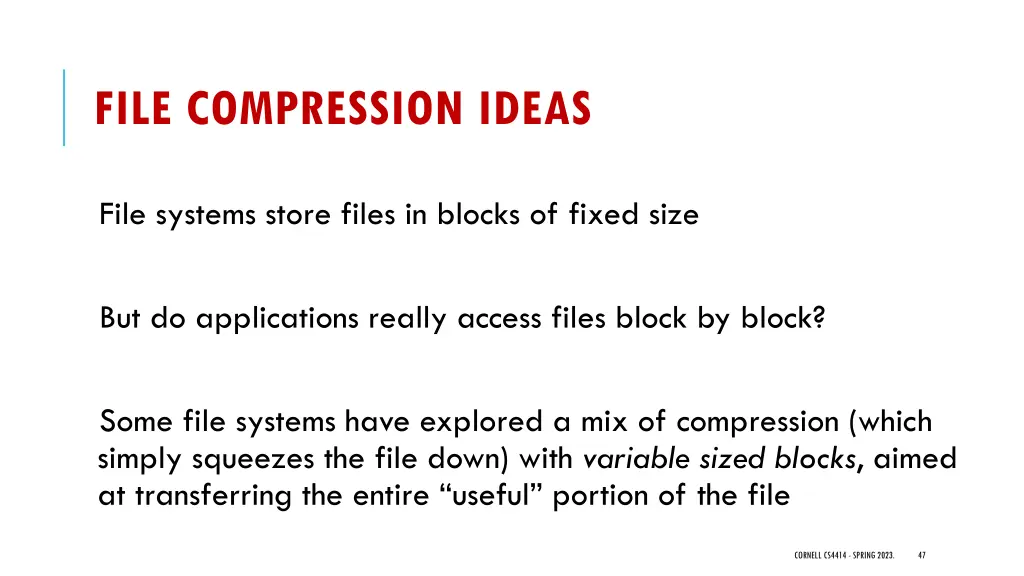 file compression ideas