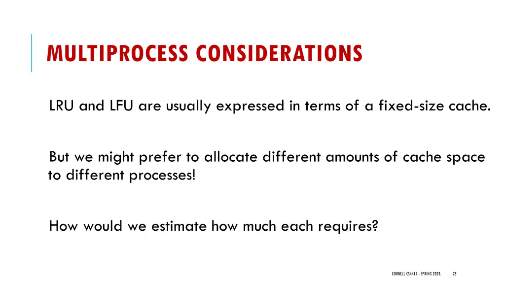 multiprocess considerations