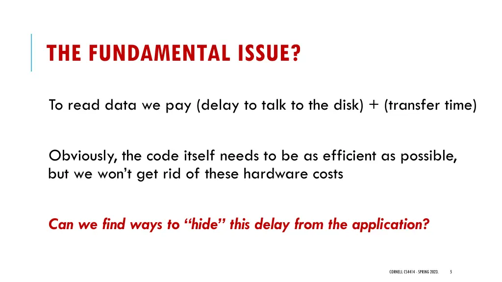 the fundamental issue 1