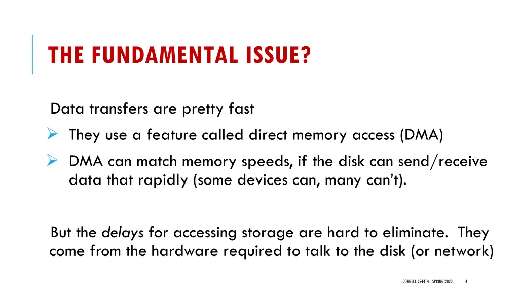 the fundamental issue