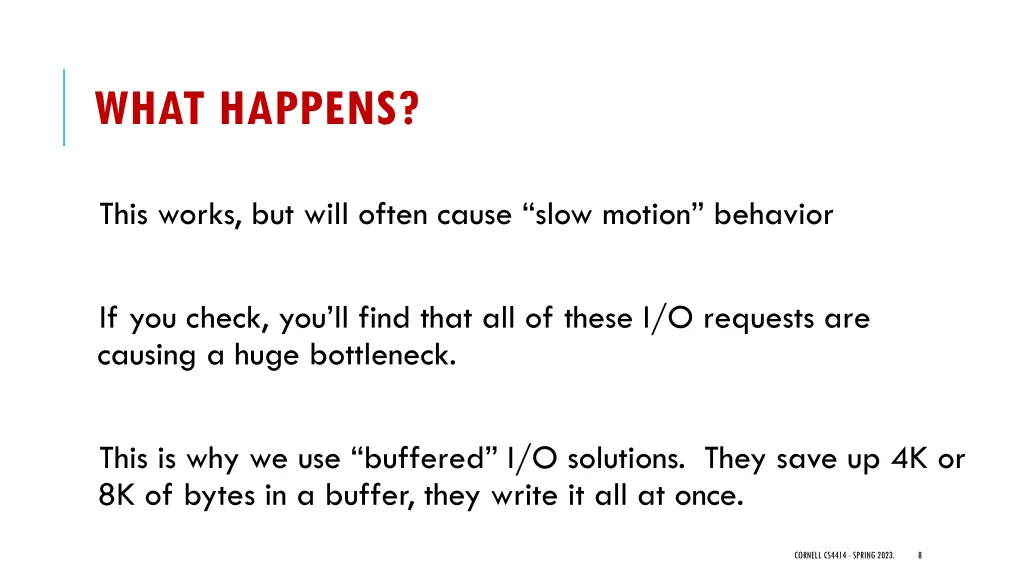 what happens