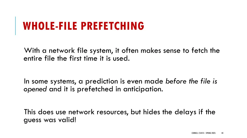 whole file prefetching