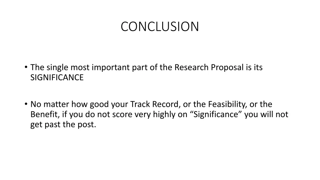 conclusion 1