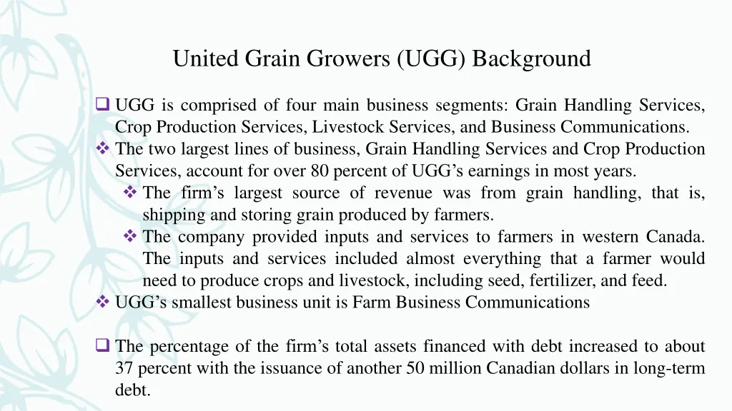 united grain growers ugg background 1