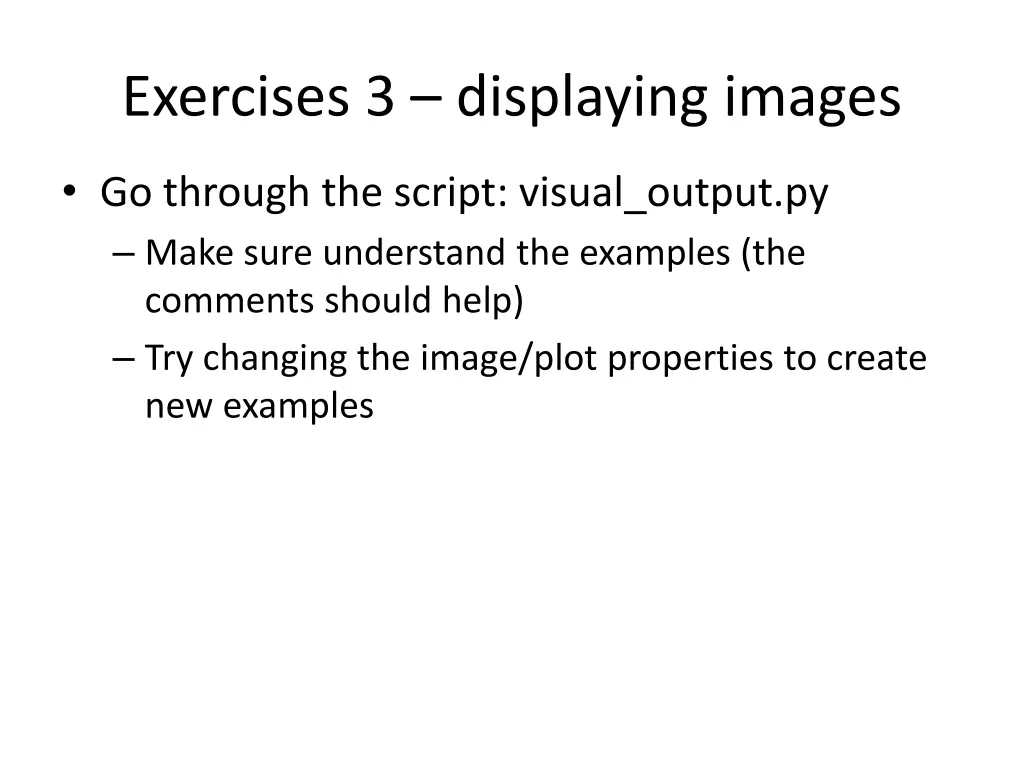 exercises 3 displaying images