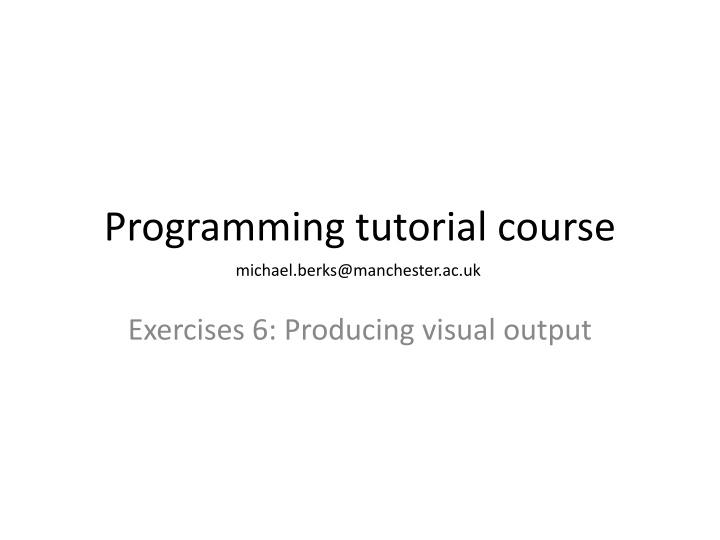 programming tutorial course