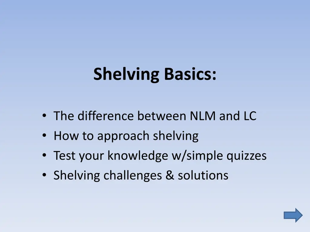 shelving basics