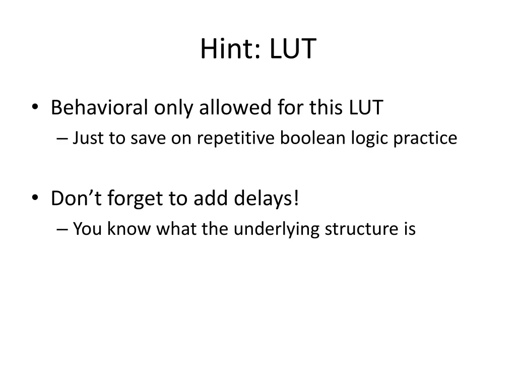hint lut 2