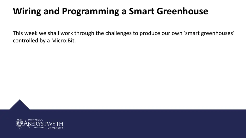 wiring and programming a smart greenhouse