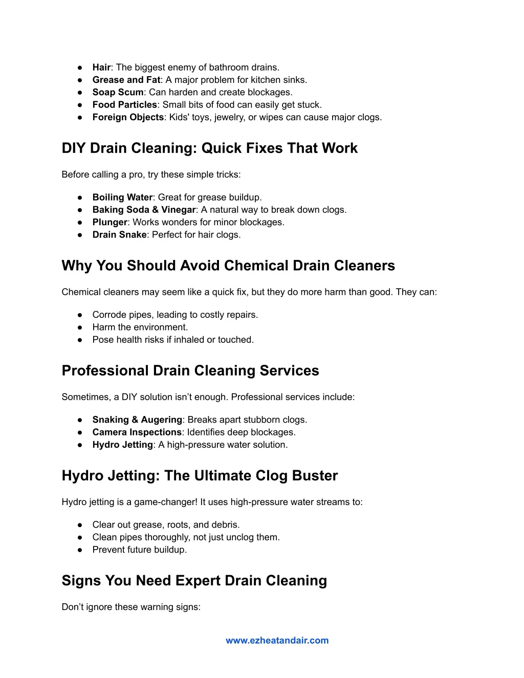hair the biggest enemy of bathroom drains grease